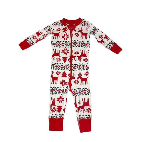 Hanna Andersson Dear Deer Baby Zip Sleeper Size 75cm (12-18 Months) - Picture 1 of 6